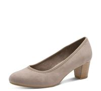 Jana décolleté da donna con tacco a blocco vegane, Grigio (Stone), 42 EU