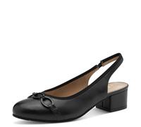 Jana Decolleté da Donna con Tacco a Blocco, Vegano, Nero Beige., 41 EU