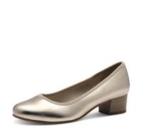 Jana Decolleté da Donna con Tacco Piatto, comode, Multiuso, vegane, Scarpe, Champagne, 37 EU