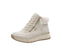 Jana Donna Sneaker alte con Pelliccia Sintetica Vegani, Beige (Ivory), 42 EU