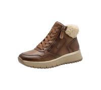 Jana Donna Sneaker alte con Pelliccia Sintetica Vegani, Marrone (Cognac), 40 EU
