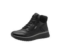 Jana Donna Sneaker alte con Pelliccia Sintetica Vegani, Nero (Black), 37 EU