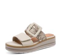 Jana Donna Wedge/Plat Mule MultiAdj+Vegan Platform, Beige/Snake, 36 EU