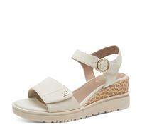 Jana Donna Wedge/Plat Sand Multiadj+sandali vegani con zeppa, beige., 37 EU