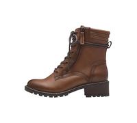 Jana Lace Boot Flat 8-25267-43, Stivali alla Moda Donna, Cognac, 36 EU Larga