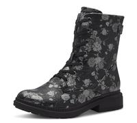 Jana Lace Boot Flat 8-25274-43, Stivali alla Moda Donna, Fiore Nero, 38 EU Larga