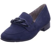 Jana Mocassini da Donna con Tacco a Blocco Vegani, Blu (Navy), 38 EU