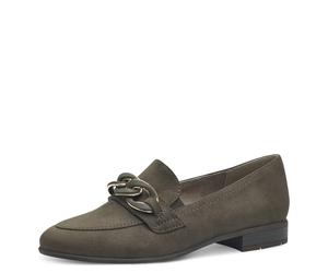 Jana Mocassini da Donna con Tacco a Blocco Vegani, Verde (Olive), 40 EU