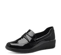 Jana Mocassini da Donna Eleganti Vegani, Nero (Black Patent), 37 EU