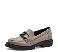 Jana Mocassini da Donna Senza Tacco Eleganti Vegani, Grigio (Stone Nappa), 41 EU