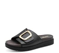 Jana Piattaforma da Donna Wedge/Plat Mule Vegan Black Nappa, 41 EU