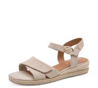 Jana Sandali da donna MultiAdj con zeppa vegana, beige, taglia 36 EU