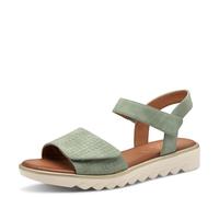 Jana Sandali da donna piatti con chiusura a strappo Vegan, Verde (Sage), 37 EU