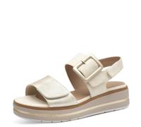 Jana Shoes Sandali da donna 28266-44 piatti con fibbia Vegan Multicolore (Beige/Gold) 39 EU