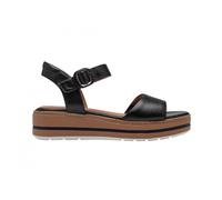 JANA sandali vegan donna neri zeppa cinturino fascia scarpe vegan estive - Colore: Nero, Taglia: 40