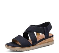 Jana Sandalo da donna, con zeppa, taglia 36 EU, colore: blu