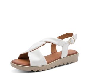 Jana Sandalo piatto Vegan da donna, bianco, 41 EU