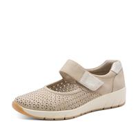 Jana Scarpe Basse da Donna con Chiusura a Strappo Vegane, Marrone (Taupe), 37 EU