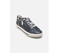 Jana Damen Sneaker Flach mit Reißverschluss Vegan, Scarpe da Ginnastica Donna, Blu Navy, 37 EU