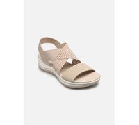 Jana Damen Sandalen Flach Elastisch Vegan, Sandali Bassi Donna, Beige Oro, 42 EU
