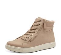 Jana Sneaker da donna alta con chiusura lampo vegana, avorio, 37 EU