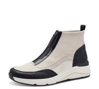 Jana Sneaker da donna alte mit cerniera vegane, Bianco (Ivory/Black), 41 EU