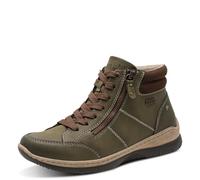 Jana Sneaker da donna alte mit cerniera vegane, Verde (Olive), 36 EU