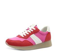 Jana Sneaker da Donna Basse a Taglio Basso Vegan, Multicolore (Red/Fuchsia), 42 EU