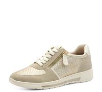 Jana Sneaker da Donna Basse a Taglio Basso Vegan, Oro (Gold Met STR), 39 EU