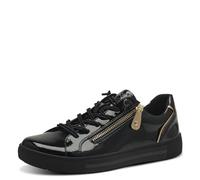 Jana Sneaker da Donna Basse con Cerniera Vegan, Nero (Black), 38 EU