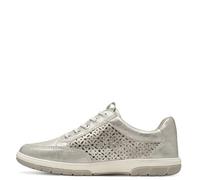 Jana Sneaker da Donna Basse con Cerniera Vegan, Argento (Silver), 38 EU