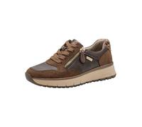 Jana Sneaker da Donna Basse con Lacci Vegan, Marrone (Mocca Comb), 40 EU
