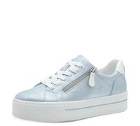 Jana Sneaker da Donna con Suola Platform con Cerniera Vegan, Blu (Sky Metallic), 41 EU