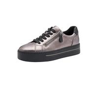 Jana Sneaker da Donna con Suola Platform con Cerniera Vegan, Bronzo (Pewter/Black), 42 EU