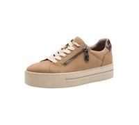Jana Sneaker da Donna con Suola Platform con Cerniera Vegan, Marrone (Taupe), 37 EU