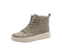 Jana Sneaker da donna facili da infilare alte con comoda larghezza extra vegane, Grigio (Stone), 38 EU