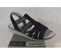 Jana Soft Line Sandali Donna Blu In Vera Pelle