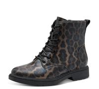 Jana Stivaletti da donna stringate vegani, Multicolore (Dark Leopard), 38 EU