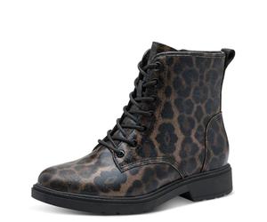 Jana Stivaletti da donna stringate vegani, Multicolore (Dark Leopard), 40 EU