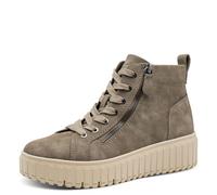 Jana Stivali da donna in pizzo Flat Vegan Moda, tortora, 38 EU, talpa, 38 EU