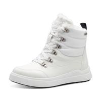 Jana Stivali da Neve Invernali da Donna, con Lacci, Fodera Calda vegana, Moda, Bianco, 38 EU