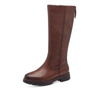 Jana Stivali Lunghi da Donna Flat 8-25564-43, Moda, Cognac, 37 EU Larga