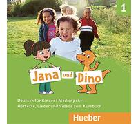 Jana und Dino. Deutsch für Kinder. Medienpaket. Per la Scuola elementare. Con CD-ROM (Vol. 1): 2 Audio-CDs und 1 DVD zum Kursbuch.Deutsch für Kinder / Medienpaket