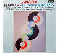 JANACEK Leos (Czech) - JANACEK, Leos: Piano and Chamber Works: On an overgrown path, op.4; Piano Sonata; In the mist; Violin Sonata; Dumka; Romance; Presto; A Tale; Mladi; Capriccio (piano and ensemble);-String Quartet nr.1 after Tolstoy's "Kreutzer Sonata" (1923); String Quartet nr.2 after Tolstoy's "Intimate Letters"; Concertino (left hand and ensemble; Rikadia (chorus and ensemble) -- Decca () Made in England ---VINYL-DEC D223D5-DECCA - Inghilterra-JANACEK Leos (Czech)-ATHERTON David (dir); London Sinfonietta;