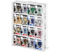 Janaden Custodia protettiva in acrilico compatibile con set Funko Bitty Pop, supporto per display in plexiglas trasparente, mensola galleggiante da parete per mini figure, vetrina per miniature