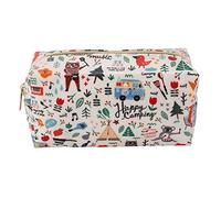 Janasiba 1 pezzo sacchetto cosmetico pesce modello donna borsa viaggio fiori cultura sacchetto