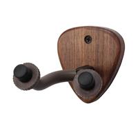 Janasiba 1 supporto per chitarra a parete, con base in legno, per banjo, basso, acustica, supporto per chitarra elettrica, supporto in legno di faggio con scomparto per plettro, B