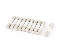 Janasiba 10 pezzi 250 V 5 A T5 A Delai effetto galvanizzato fusibili per tubi in ceramica, 5 x 20 mm