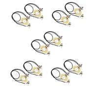 Janasiba 10 pezzi 50 mm chitarra pickup piezo trasduttore amplificatore precablato con presa di uscita da 6,35 mm per chitarra acustica, ukulele sigari, scatola per chitarra