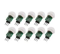 Janasiba 10 pezzi AM312 Mini sensore umano IR piroelettrico a infrarossi PIR sensore sensore di movimento DC 2,7 V fino a 12 V